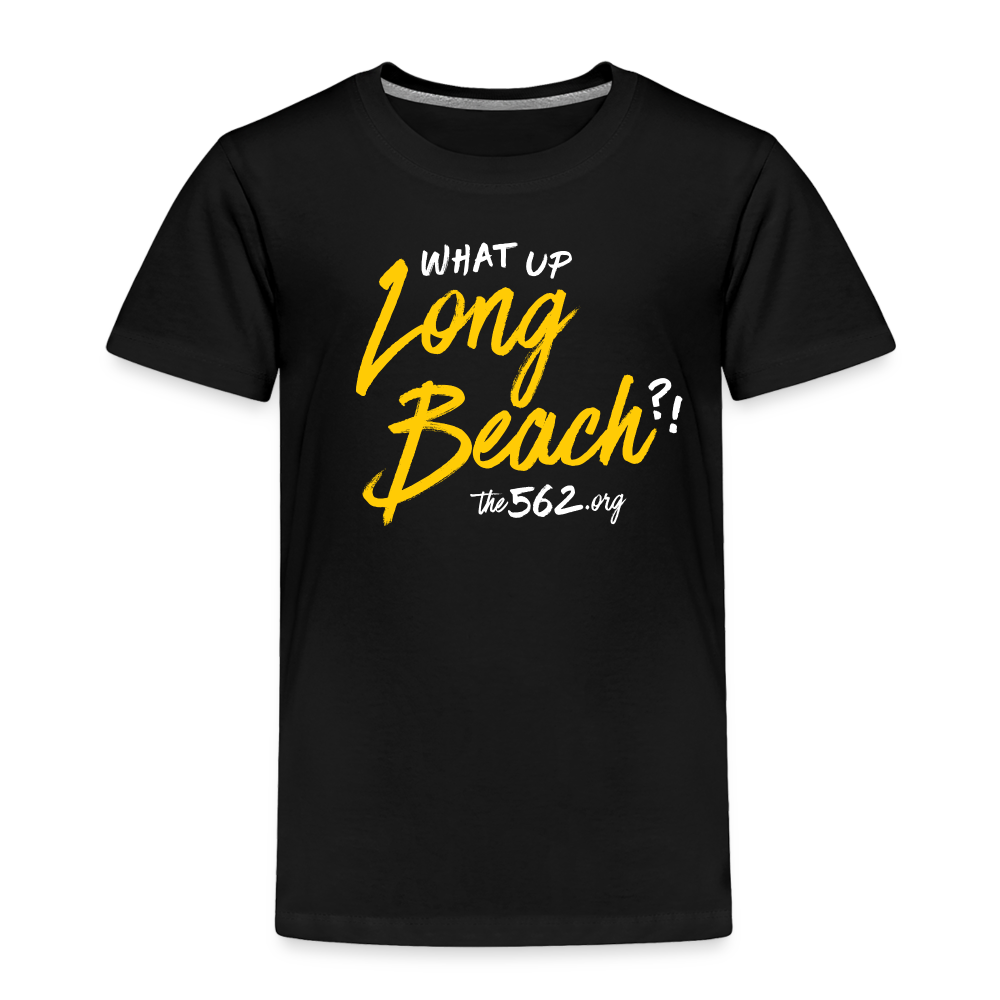 The 562 | What Up Long Beach?! Toddler Black Tee - black