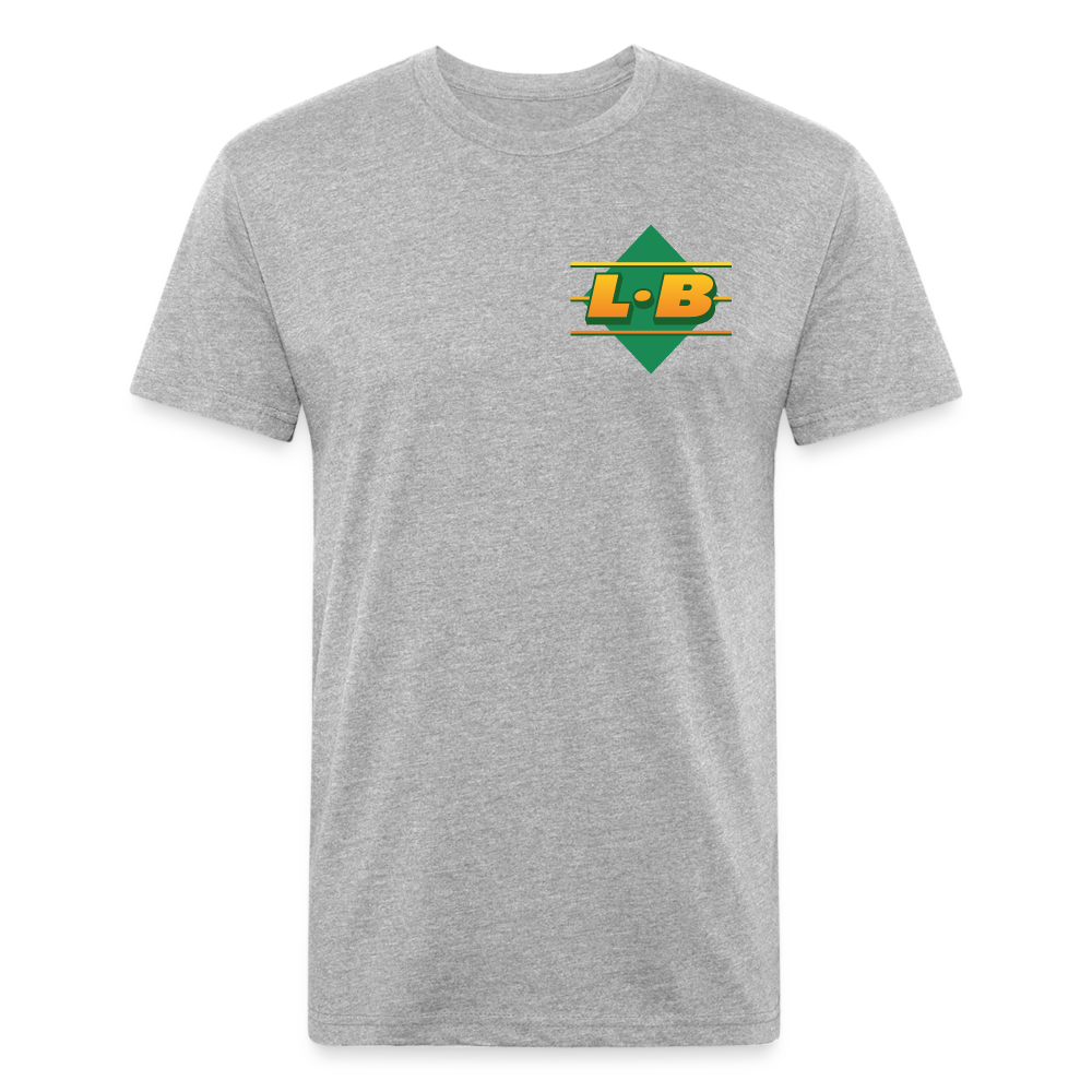 Upper Decker - Men's Fitted Cotton/Poly Tee (Multiple Colors) - heather gray