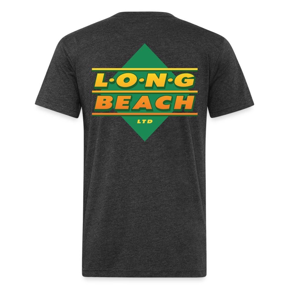 Upper Decker - Men's Fitted Cotton/Poly Tee (Multiple Colors) - heather black