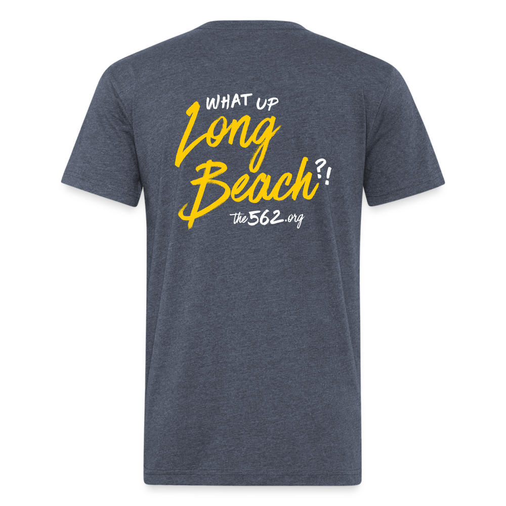 The 562 Fitted Cotton/Poly Heather Navy Tee - heather navy