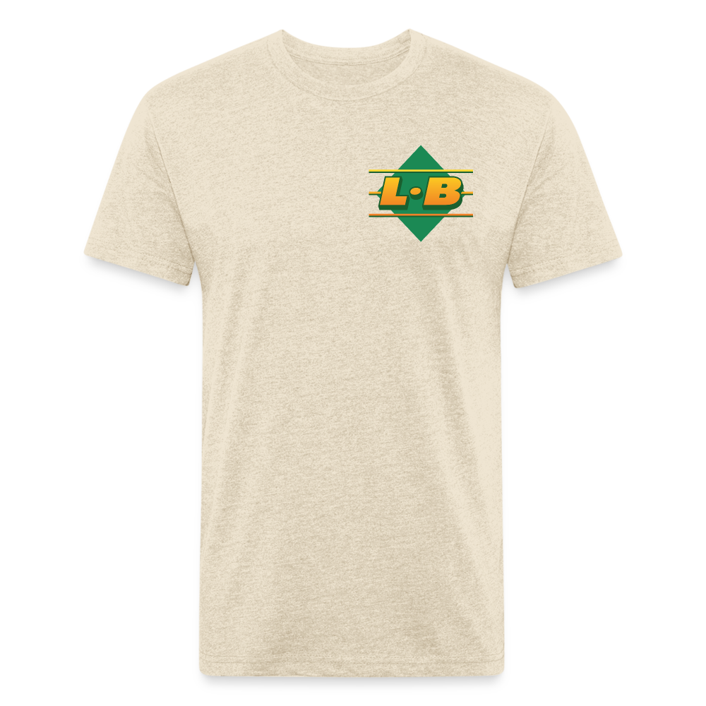 Upper Decker - Men's Fitted Cotton/Poly Tee (Multiple Colors) - heather cream