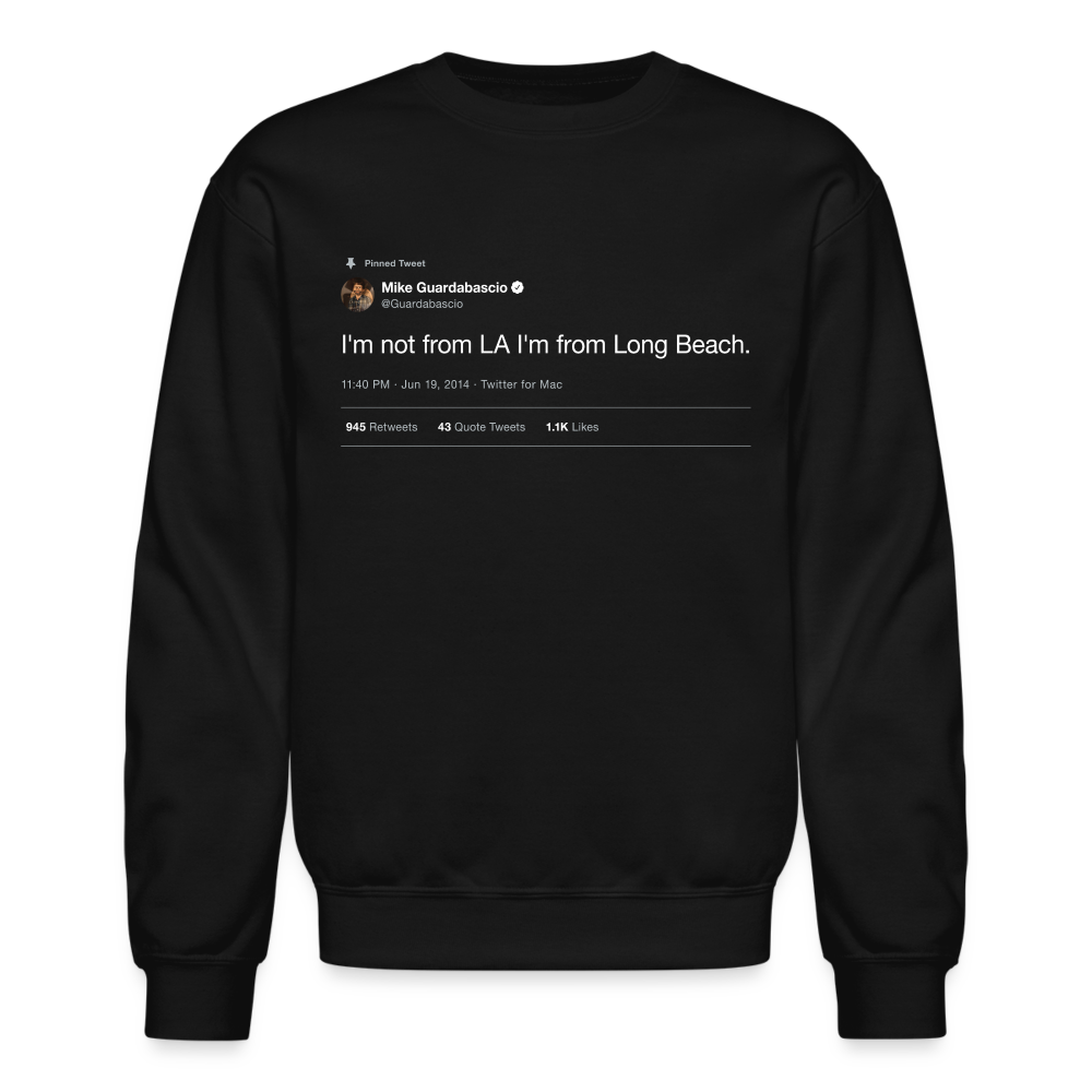 Pinned Tweet | Black Crewneck Sweatshirt - black