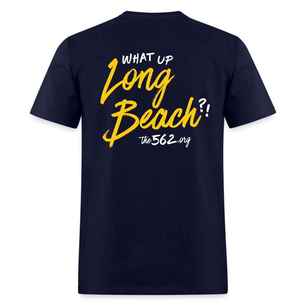 The 562 | What Up Long Beach?! Men's Navy Tee - navy