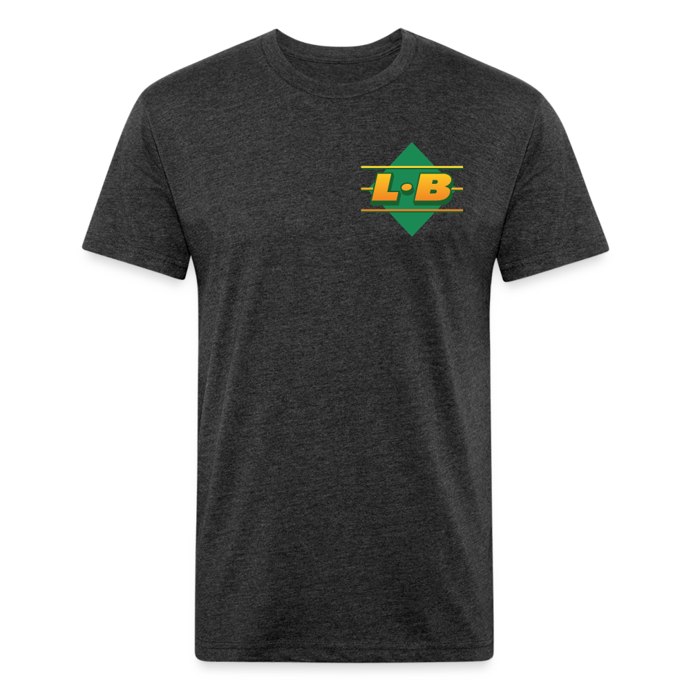 Upper Decker - Men's Fitted Cotton/Poly Tee (Multiple Colors) - heather black