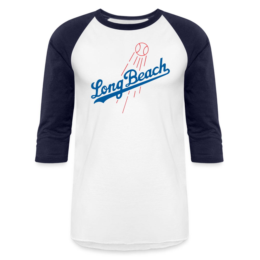 Blue Crew | Navy Baseball Tee - white/navy