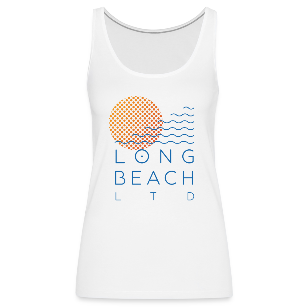 Women's White Logo Tank - white