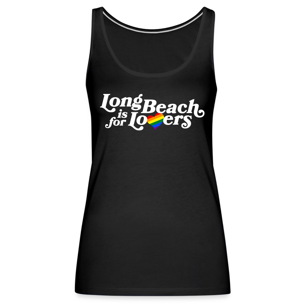 LB is for Lovers | Pride Women's Black Tank - black