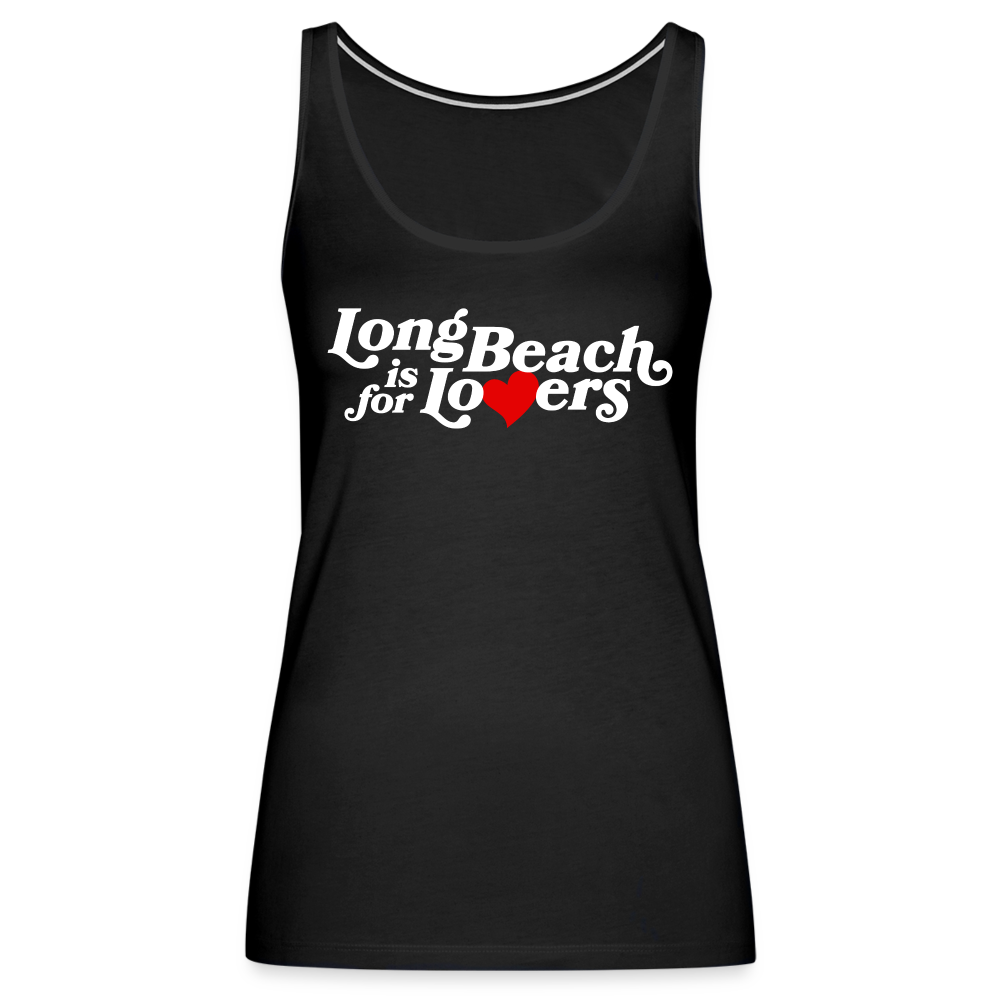 LB is for Lovers | Women's Black Tank - black