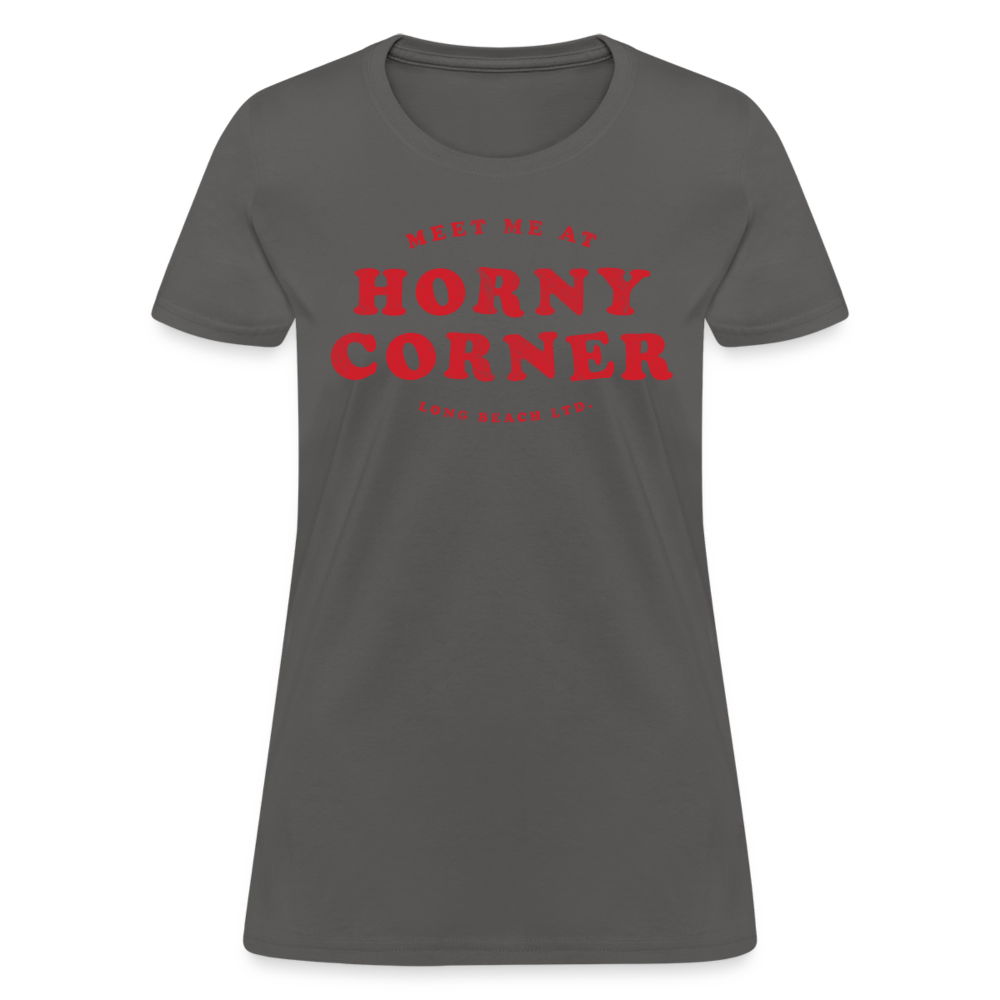 Meet Me At Horny Corner | Women's Tee - charcoal