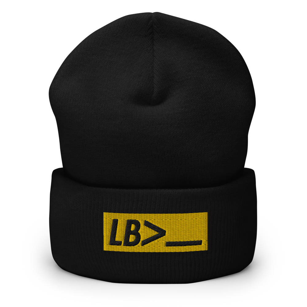 LB> | Black Beanie
