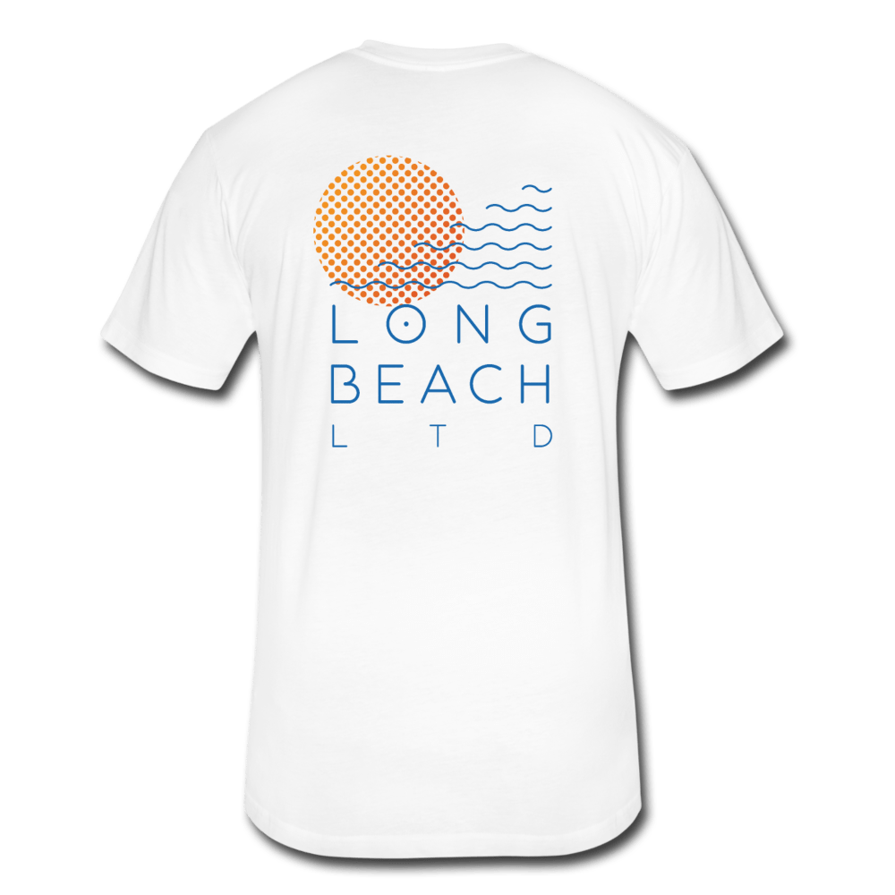 Men's White Logo Tee - Long Beach LTD | Long Beach Limited T-Shirts and Apparel