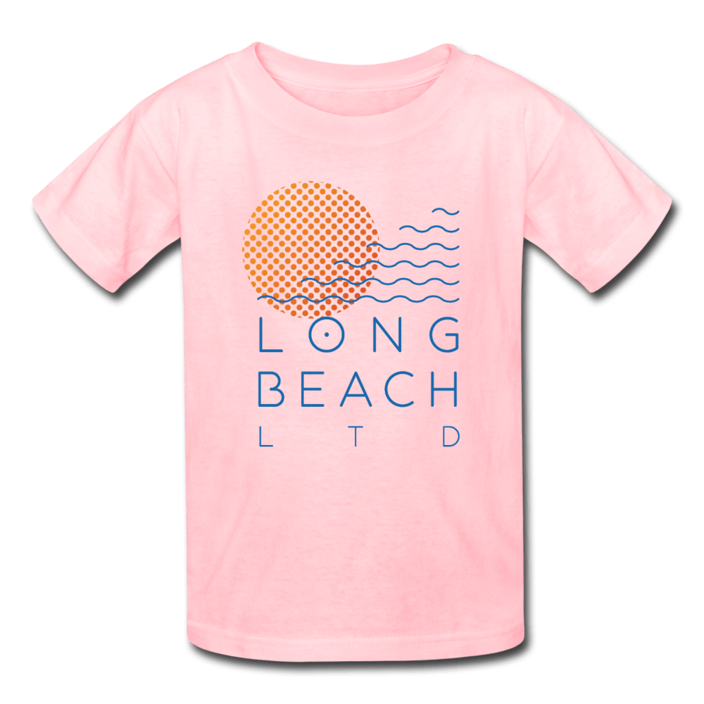 Kids' Pink Logo Tee - Long Beach LTD | Long Beach Limited T-Shirts and Apparel