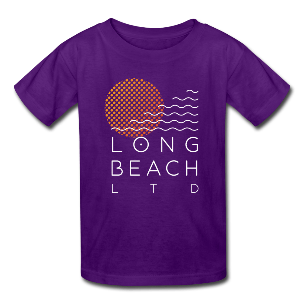 Kids' Purple Logo Tee - Long Beach LTD | Long Beach Limited T-Shirts and Apparel