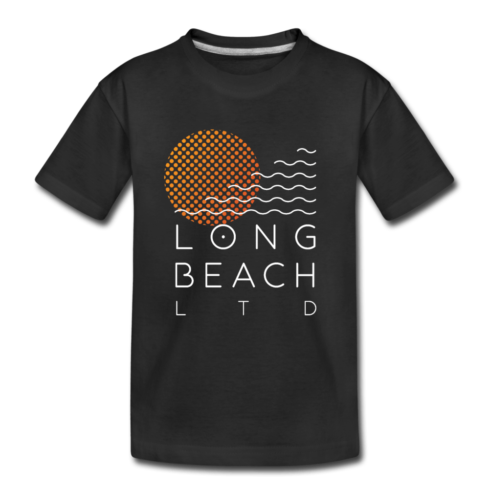 Toddler Black Logo Tee - Long Beach LTD | Long Beach Limited T-Shirts and Apparel