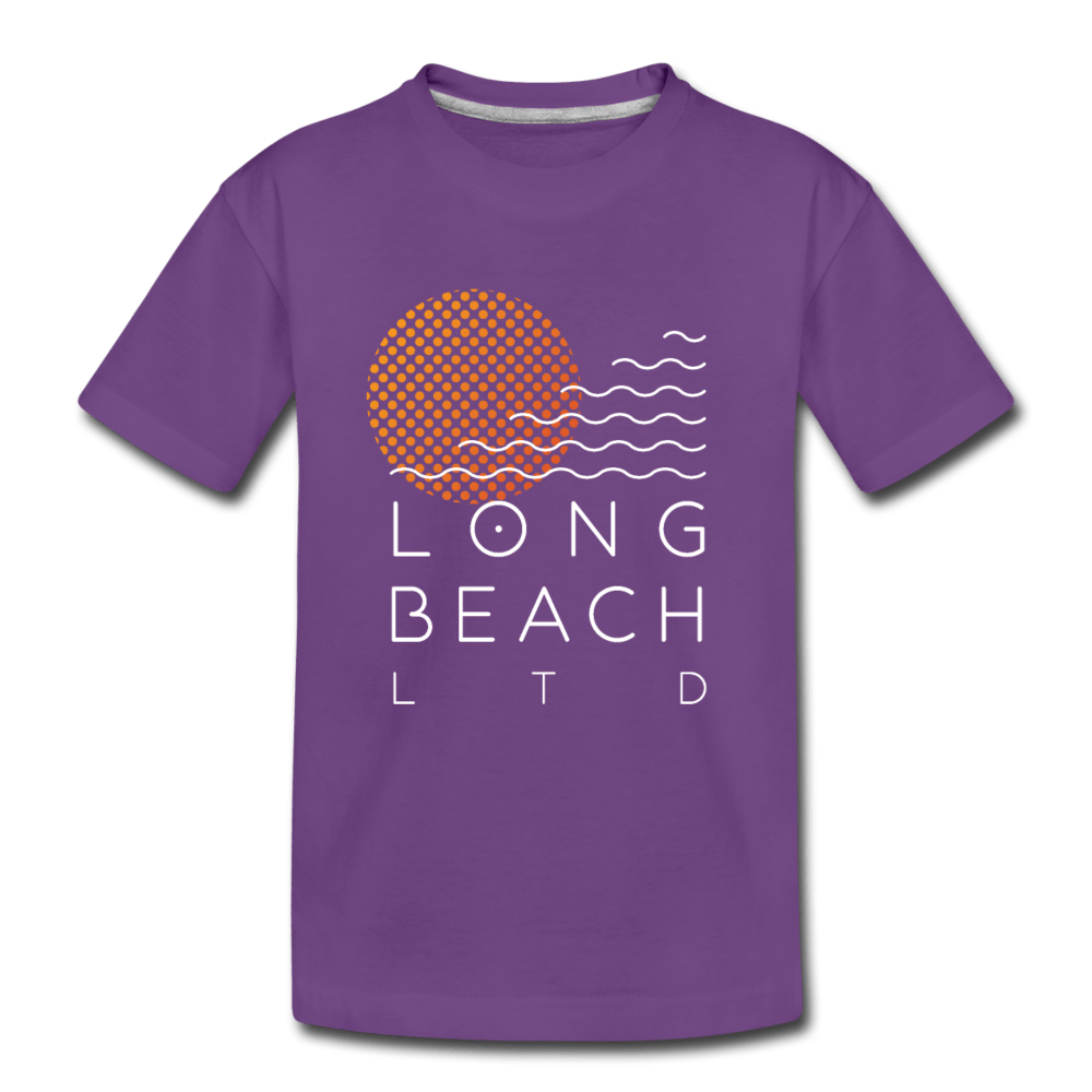 Toddler Purple Logo Tee - Long Beach LTD | Long Beach Limited T-Shirts and Apparel