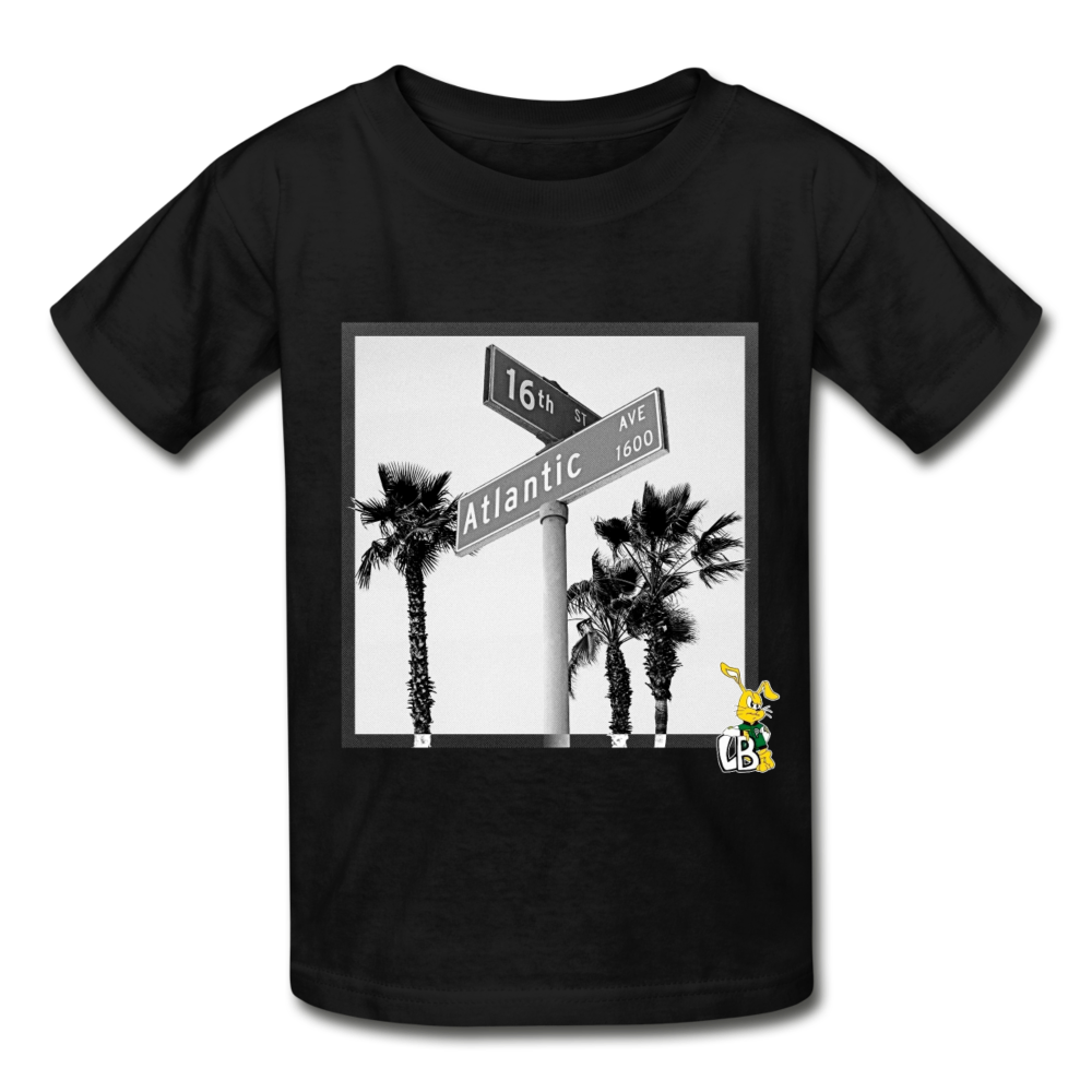 1600 Atlantic | Kids' Black Tee - black