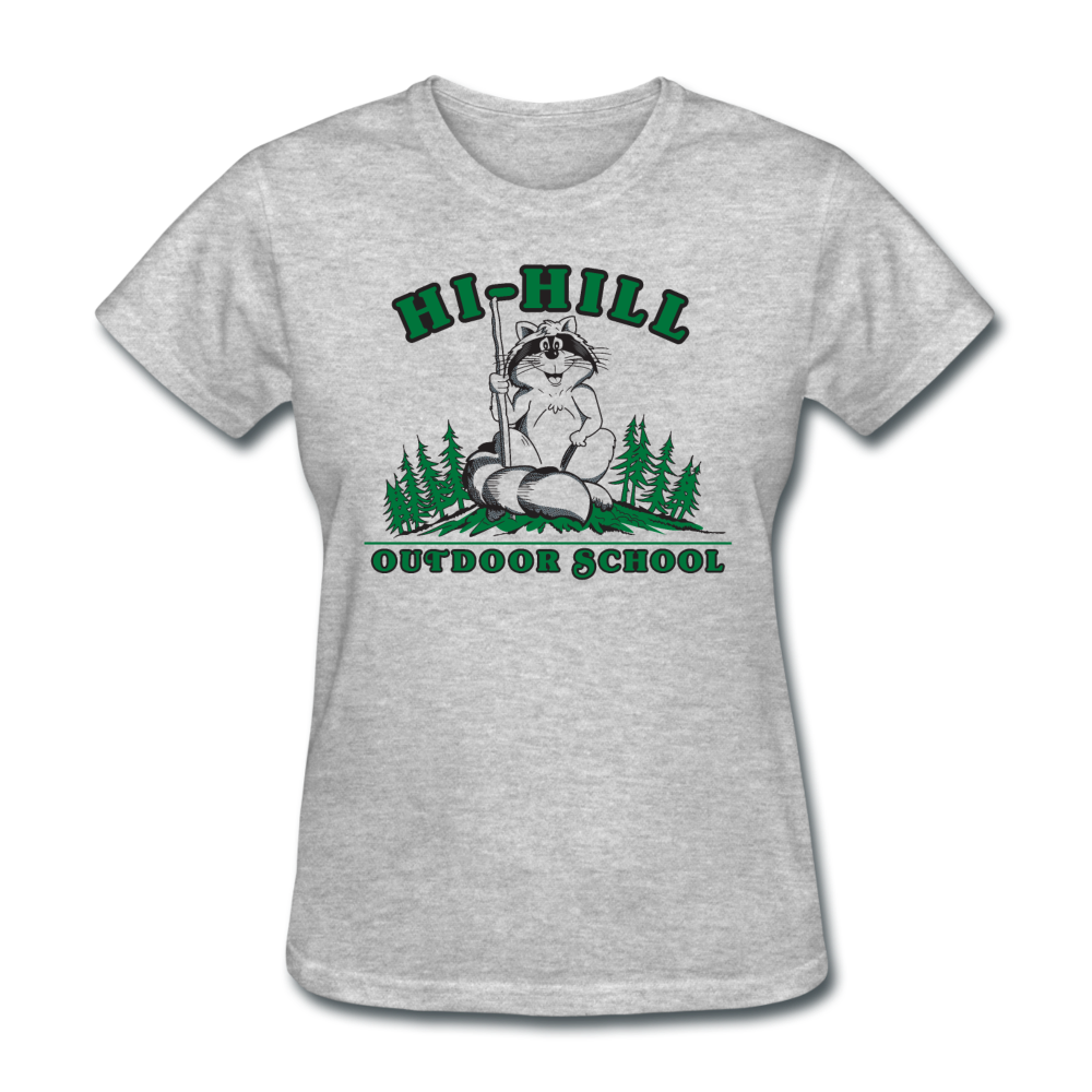 Camp Hi-Hill Throwback | Women's Gray Tee - heather gray