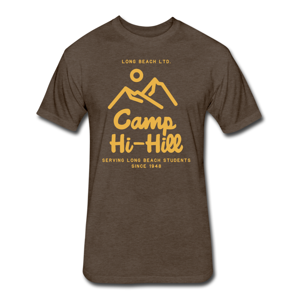 Camp Hi-Hill Retro | Brown Men's Tee - heather espresso
