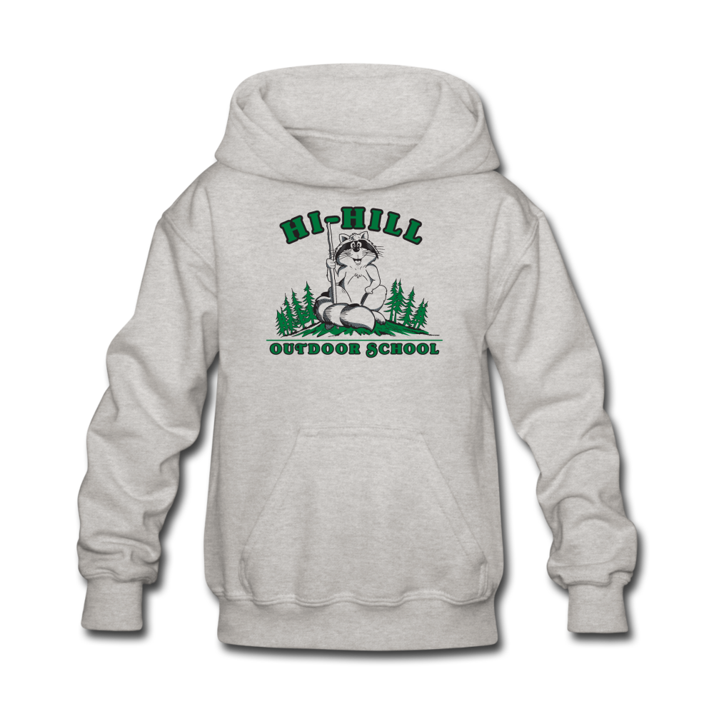 Camp Hi-Hill Throwback | Kids' Gray Hoodie - heather gray