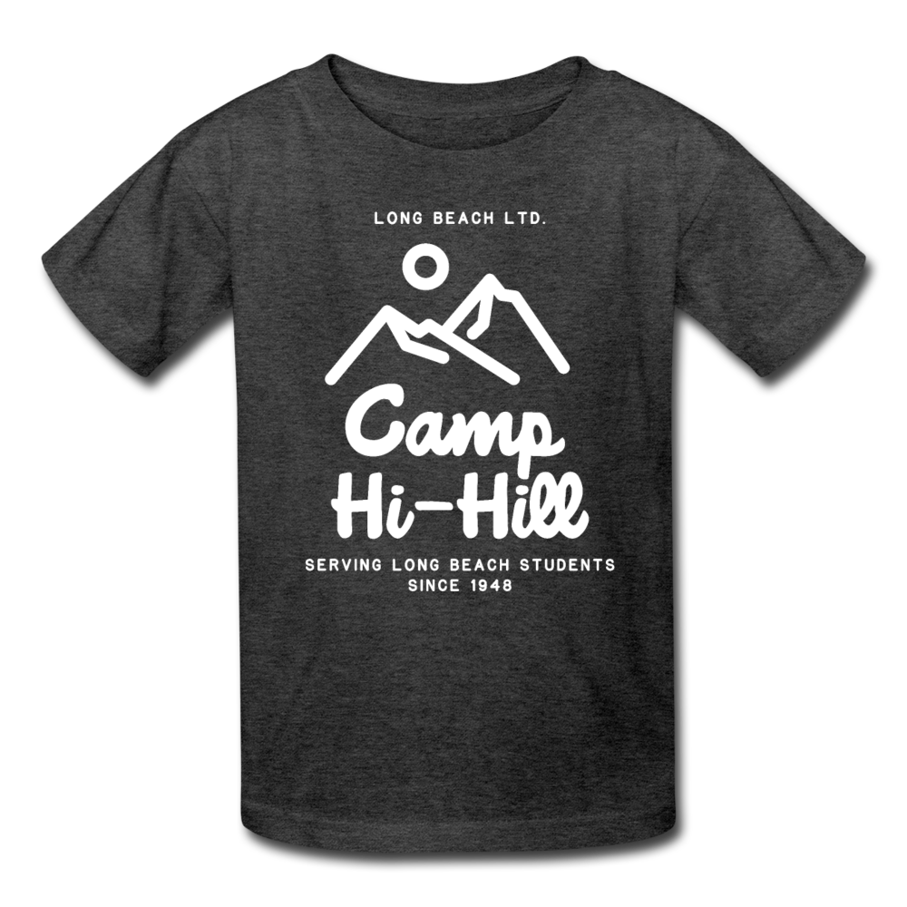 Camp H-Hill Retro | Kids' Heather Gray Tee - heather black