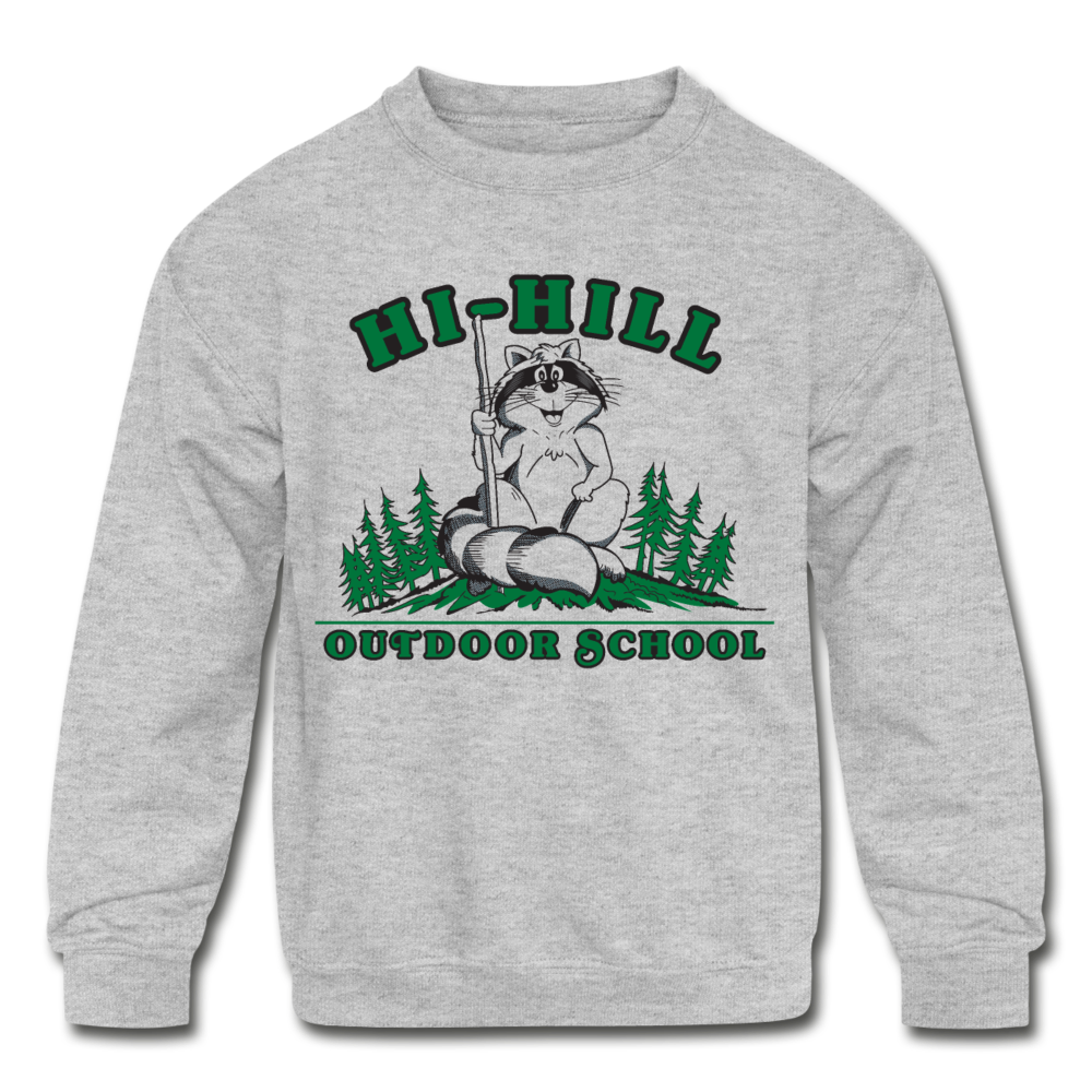 Camp Hi-Hill Throwback | Kids' Gray Sweatshirt - heather gray
