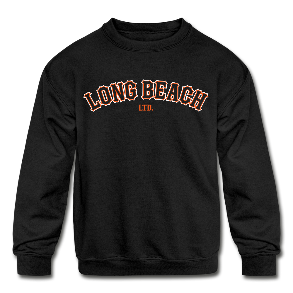 Orange and Black | Kids' Sweatshirt - black