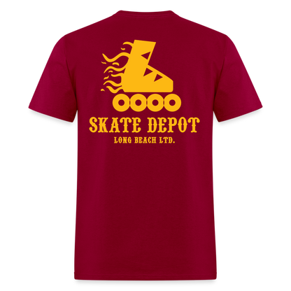Skate Depot | Men's Classic Tee (Multiple Colors) - dark red
