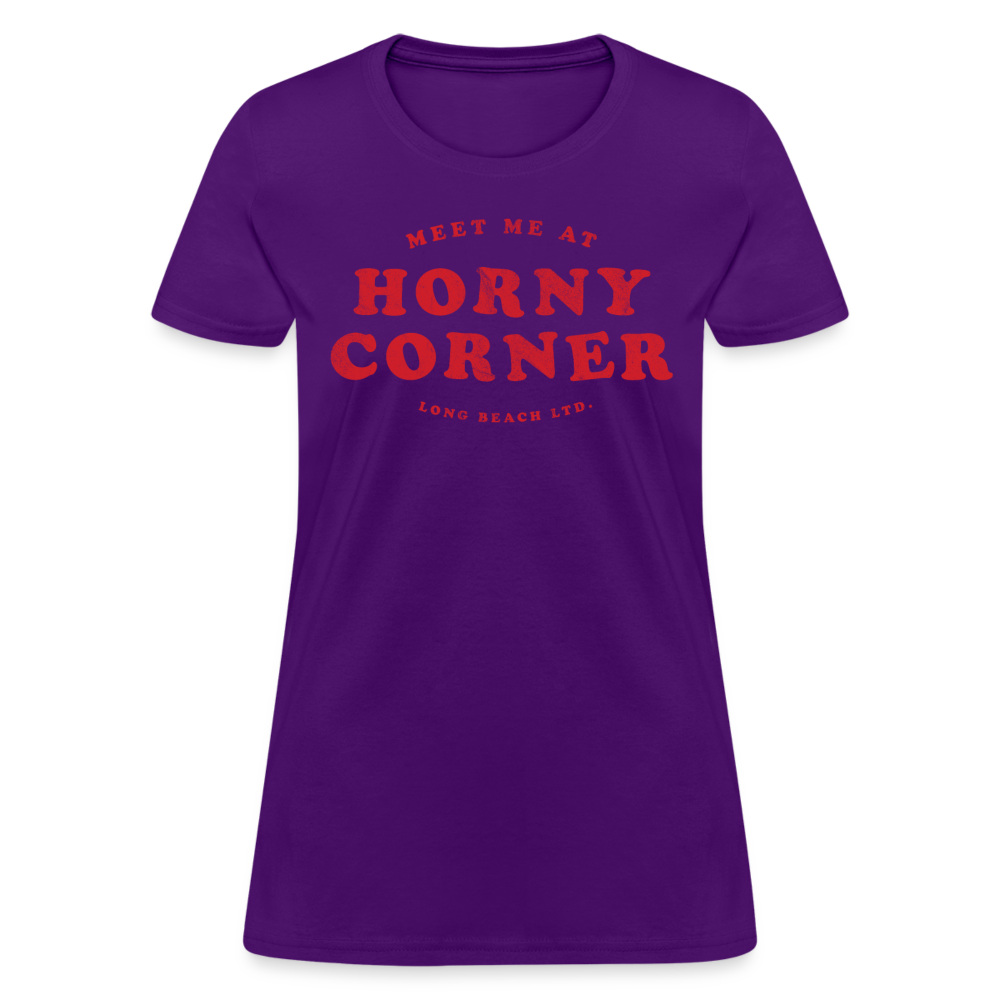 Meet Me At Horny Corner | Women's Tee - purple