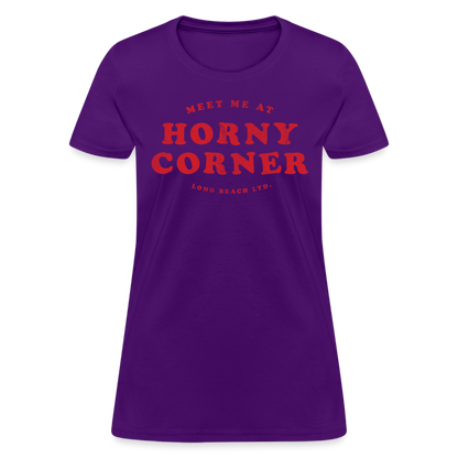 Meet Me At Horny Corner | Women's Tee - purple