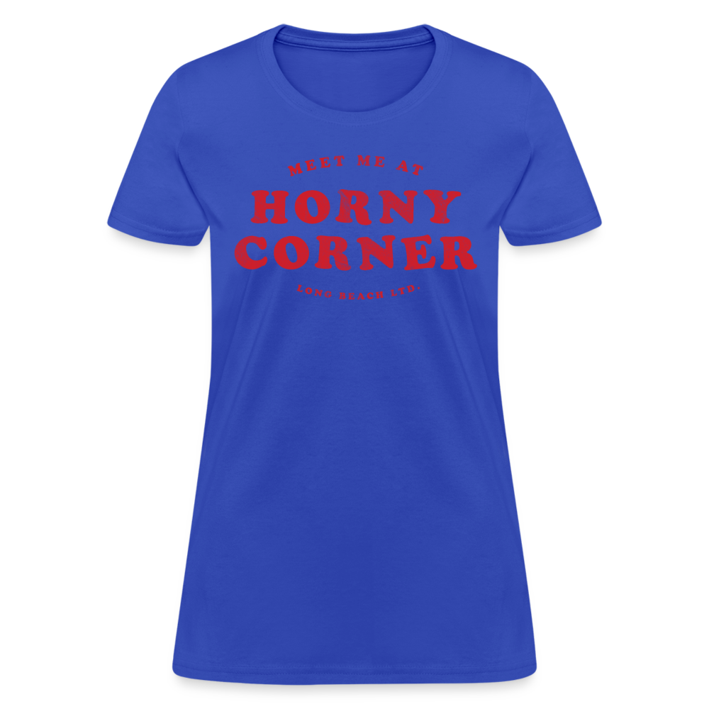 Meet Me At Horny Corner | Women's Tee - royal blue