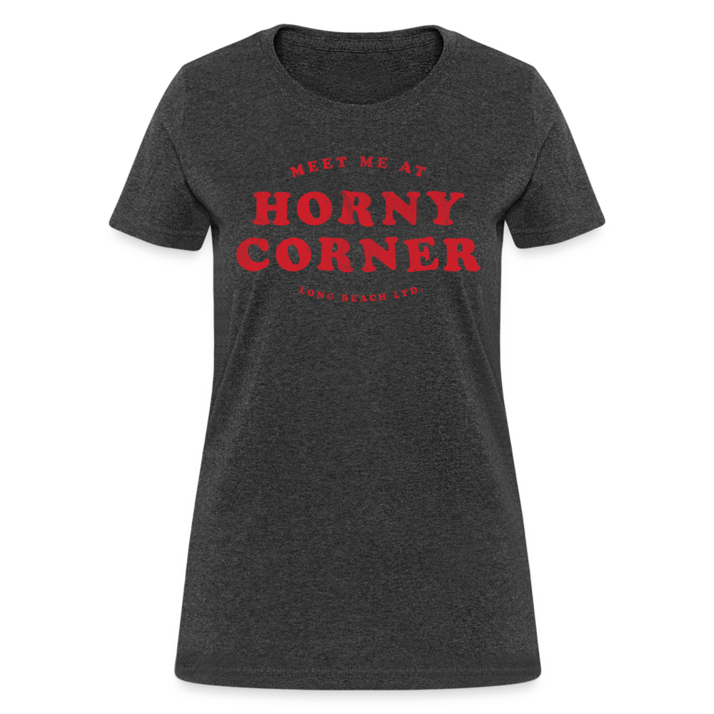 Meet Me At Horny Corner | Women's Tee - heather black