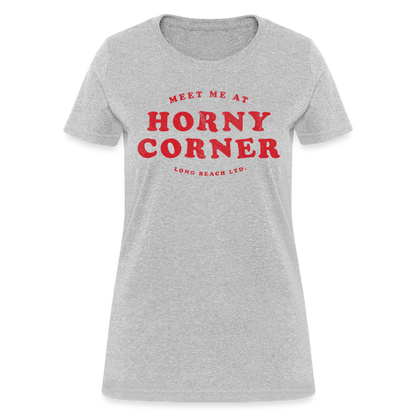 Meet Me At Horny Corner | Women's Tee - heather gray