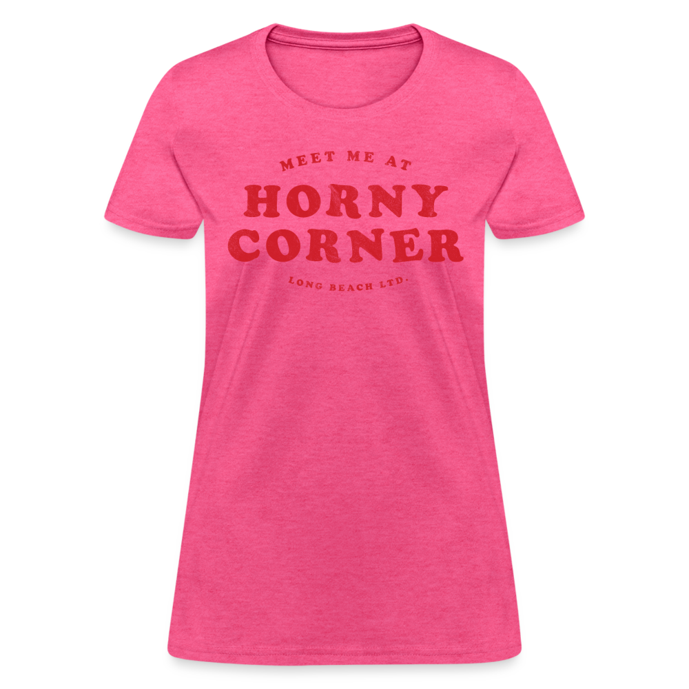 Meet Me At Horny Corner | Women's Tee - heather pink