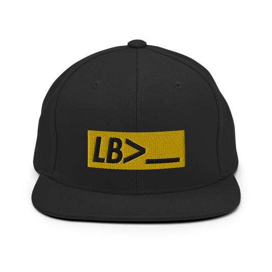 LB> | Black Snapback Hat