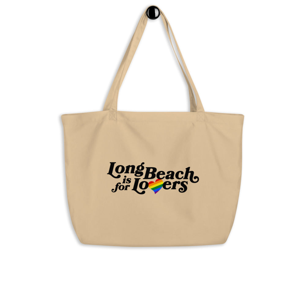 LB is for Lovers | Pride Tan Tote Bag