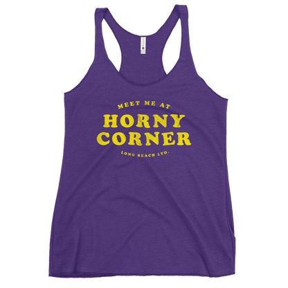 Meet Me At Horny Corner | Women's Racerback Tank (4 Colors Available)