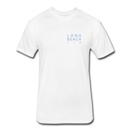 Men's White Logo Tee - Long Beach LTD | Long Beach Limited T-Shirts and Apparel 