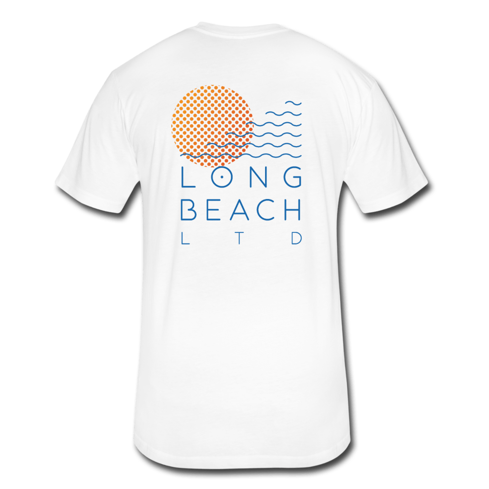Men's White Logo Tee - Long Beach LTD | Long Beach Limited T-Shirts and Apparel 