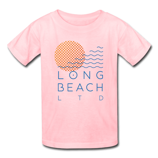 Kids' Pink Logo Tee - Long Beach LTD | Long Beach Limited T-Shirts and Apparel 