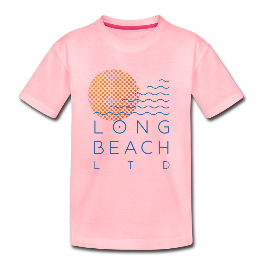 Toddler Pink Logo Tee - Long Beach LTD | Long Beach Limited T-Shirts and Apparel 