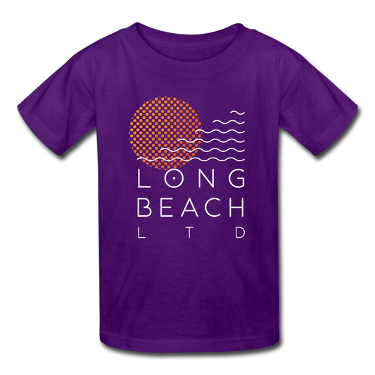 Kids' Purple Logo Tee - Long Beach LTD | Long Beach Limited T-Shirts and Apparel 