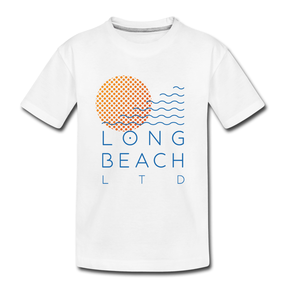 Toddler White Logo Tee - Long Beach LTD | Long Beach Limited T-Shirts and Apparel 