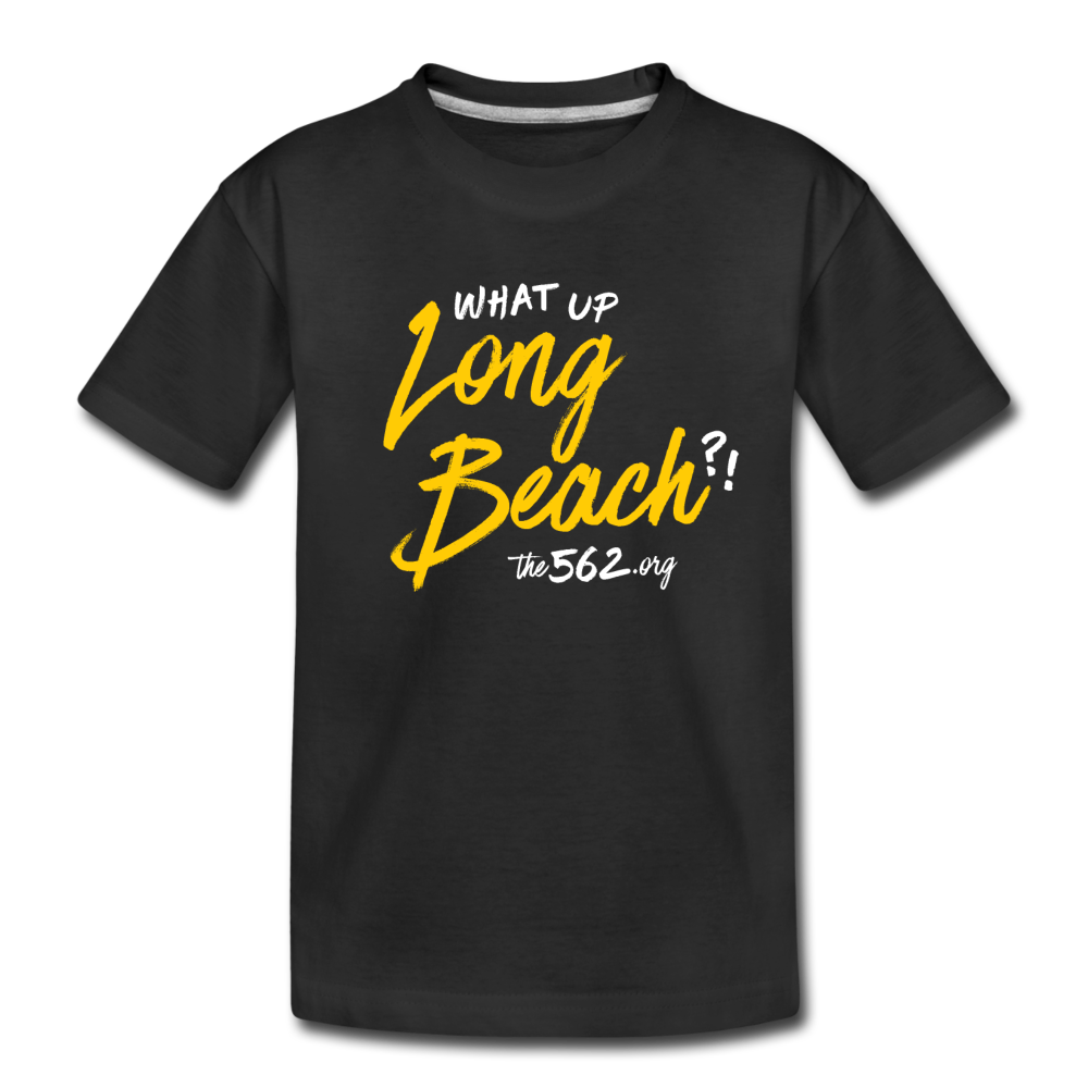 The 562 | What Up Long Beach?! Toddler Black Tee - black