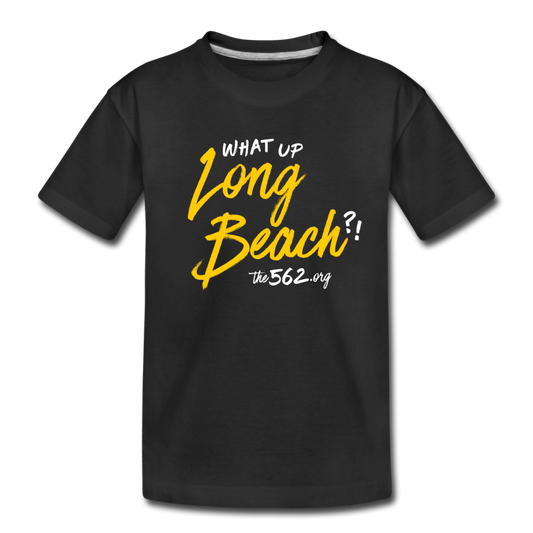 The 562 | What Up Long Beach?! Toddler Black Tee - black