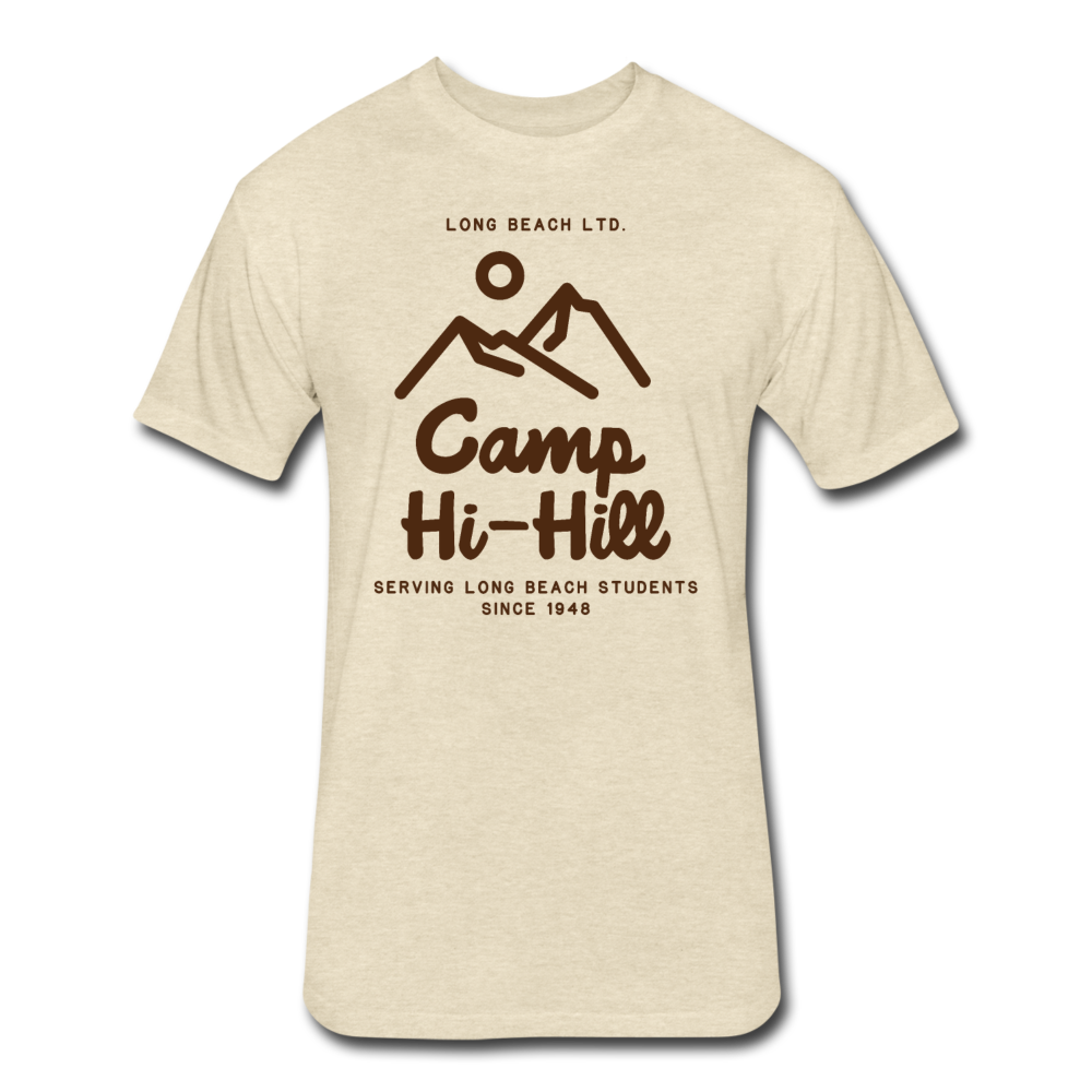 Camp Hi-Hill Retro | Cream Men's Tee - heather cream