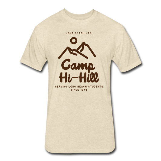 Camp Hi-Hill Retro | Cream Men's Tee - heather cream