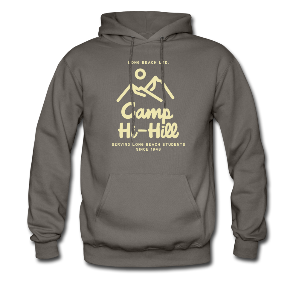 Camp Hi-Hill Retro | Taupe Hoodie - asphalt gray