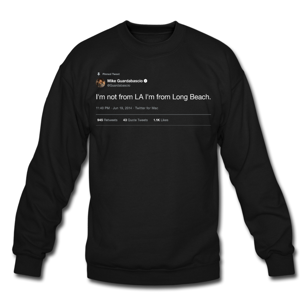 Pinned Tweet | Black Crewneck Sweatshirt - black
