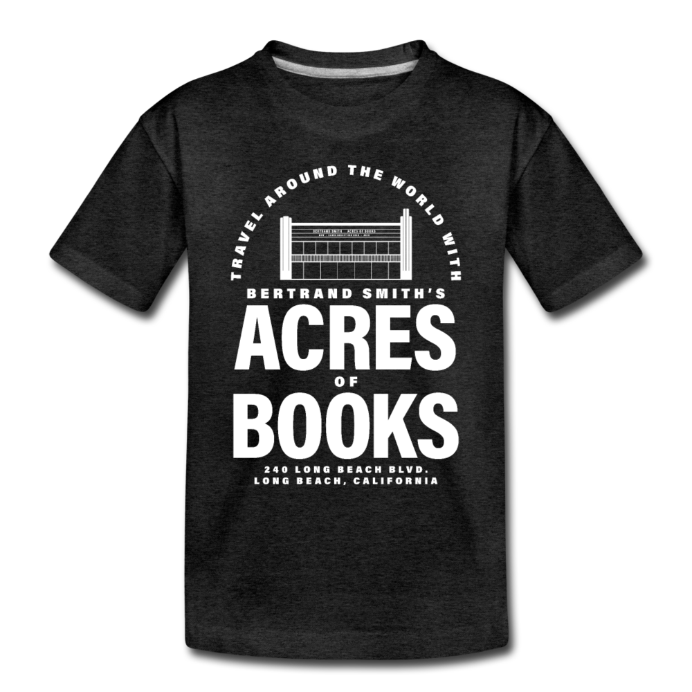 Acres of Books | Toddler Tee (Multiple Colors) - charcoal gray