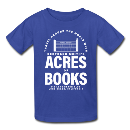 Acres of Books | Kids' Tee (Multiple Colors) - royal blue